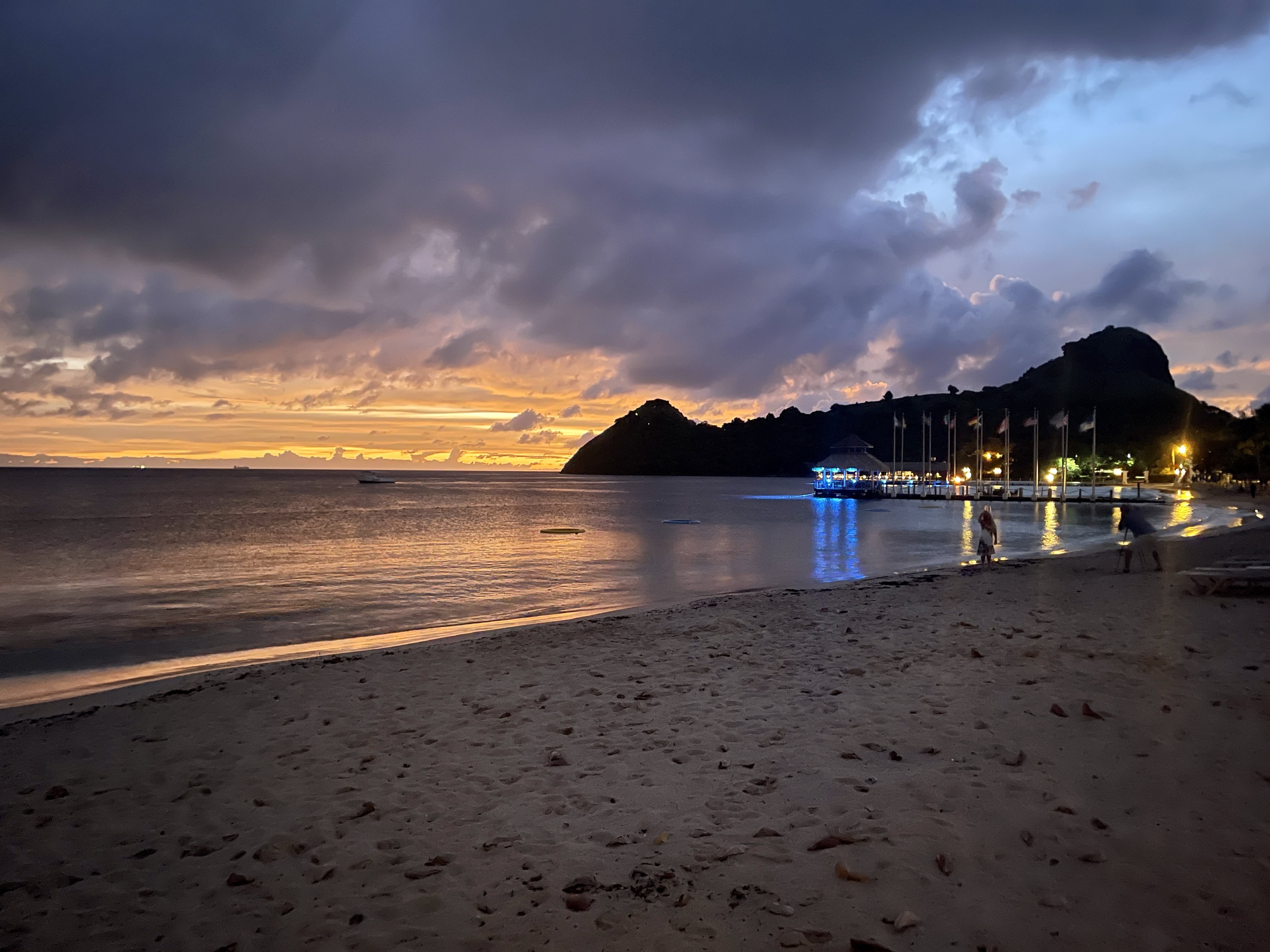 Sunset at Pigeon Island, Saint Lucia