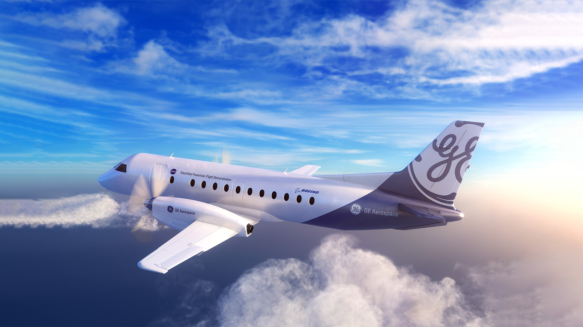 GE Aerospace aircraft in flight