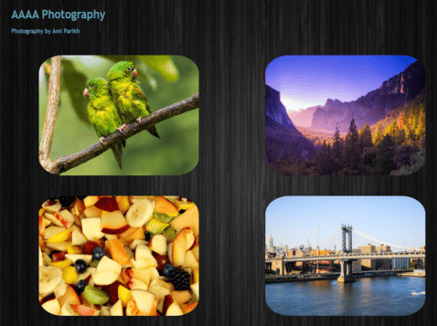 AAAA Photography website
